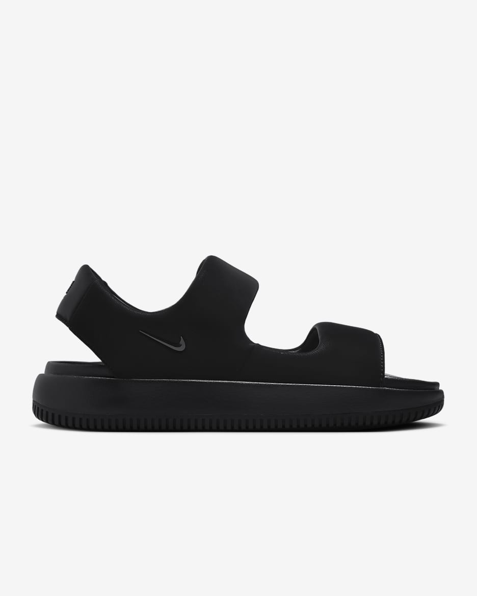 Nike sandals black and white online